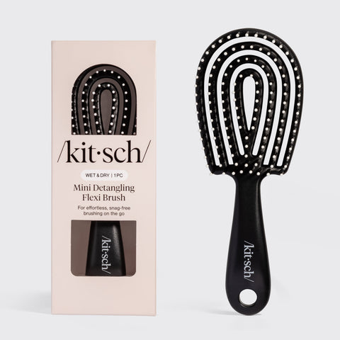 Black Detangling Flexi Brush - Mini
